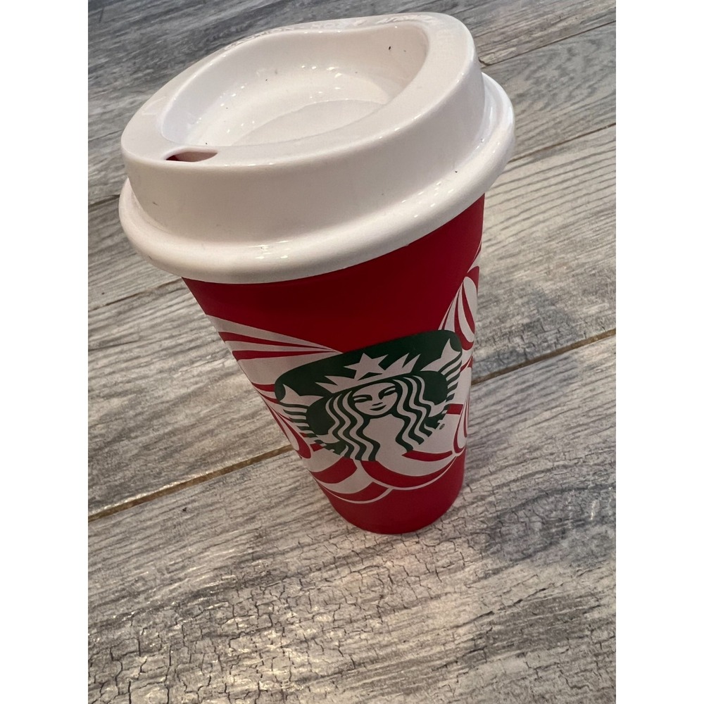 Starbucks Coffee Christmas Holiday Red Cup Day‎ NWOT 16 oz reusable Tumbler NWOT